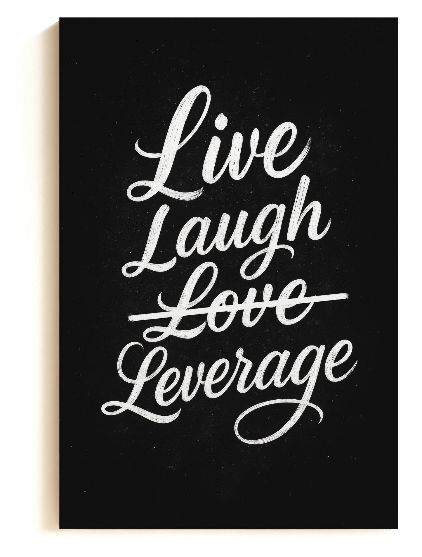 Live Laugh Love, Leverage