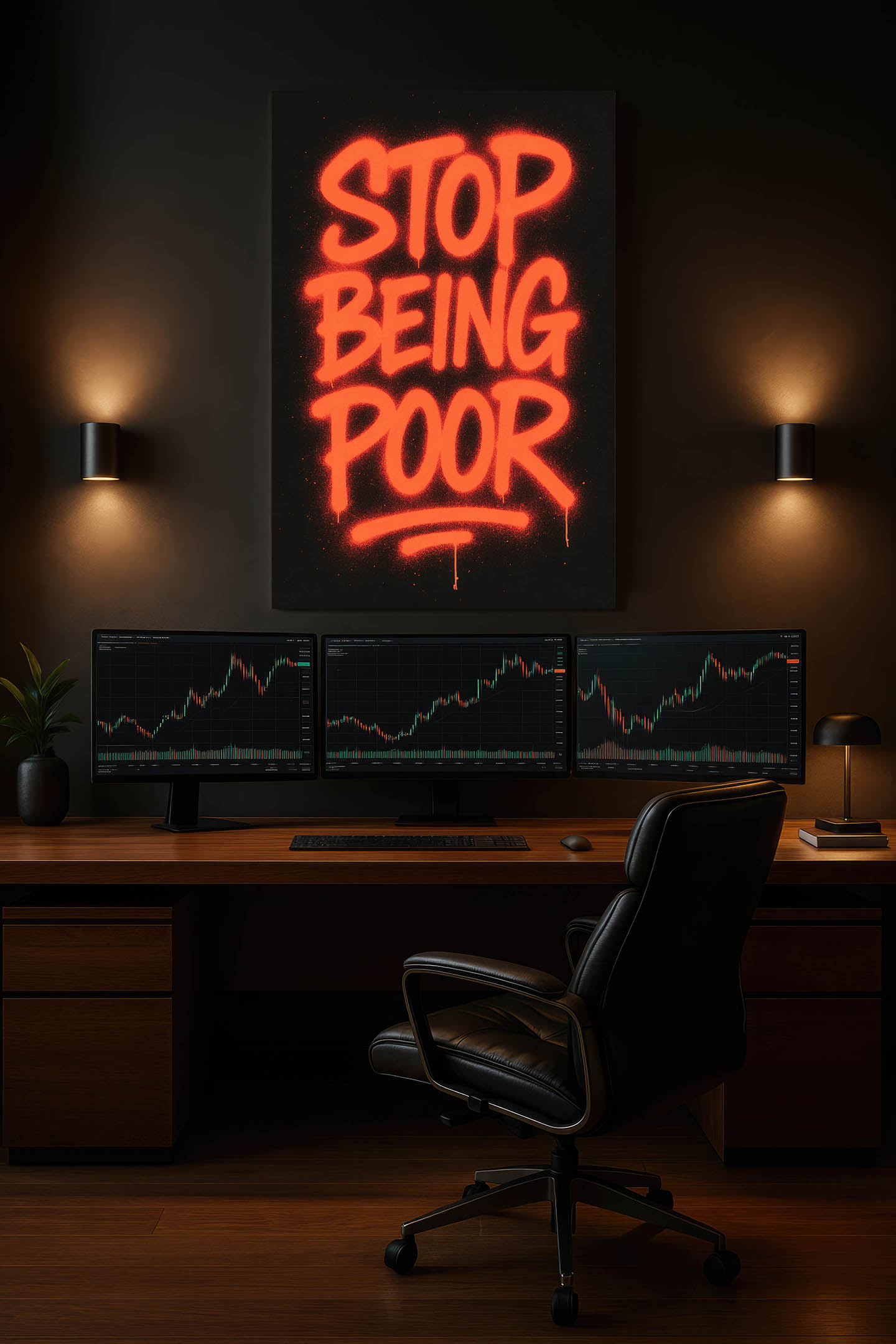 Stop Being Poor Graffiti